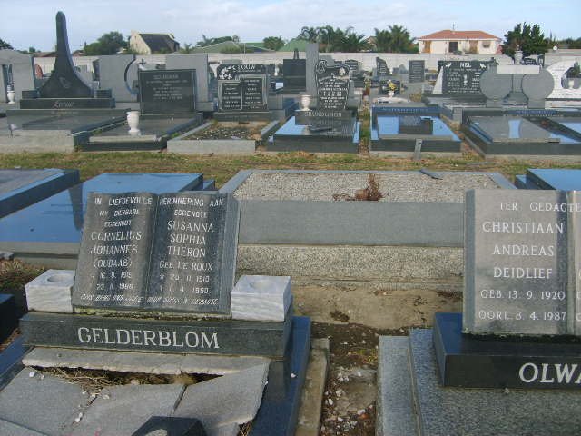 GELDERBLOM Cornelius Johannes 1915-1998 &amp; Susanna Sophia Theron LE ROUX 1910-1950