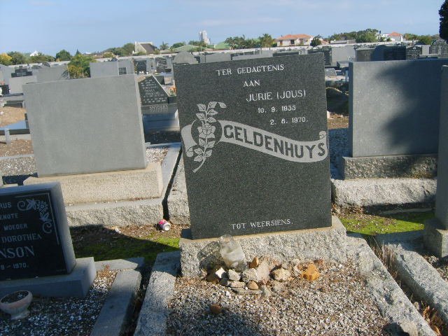GELDENHUYS Jurie 1938-1970