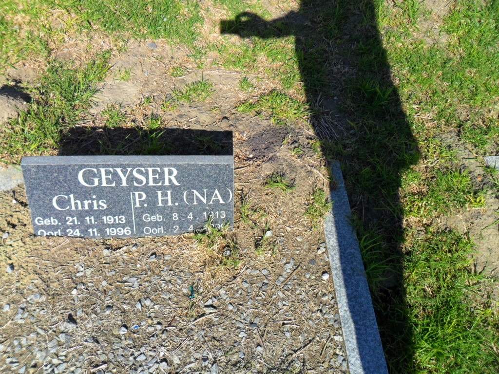 GEYSER Chris 1913-1996 &amp; P.H. 1913-1995