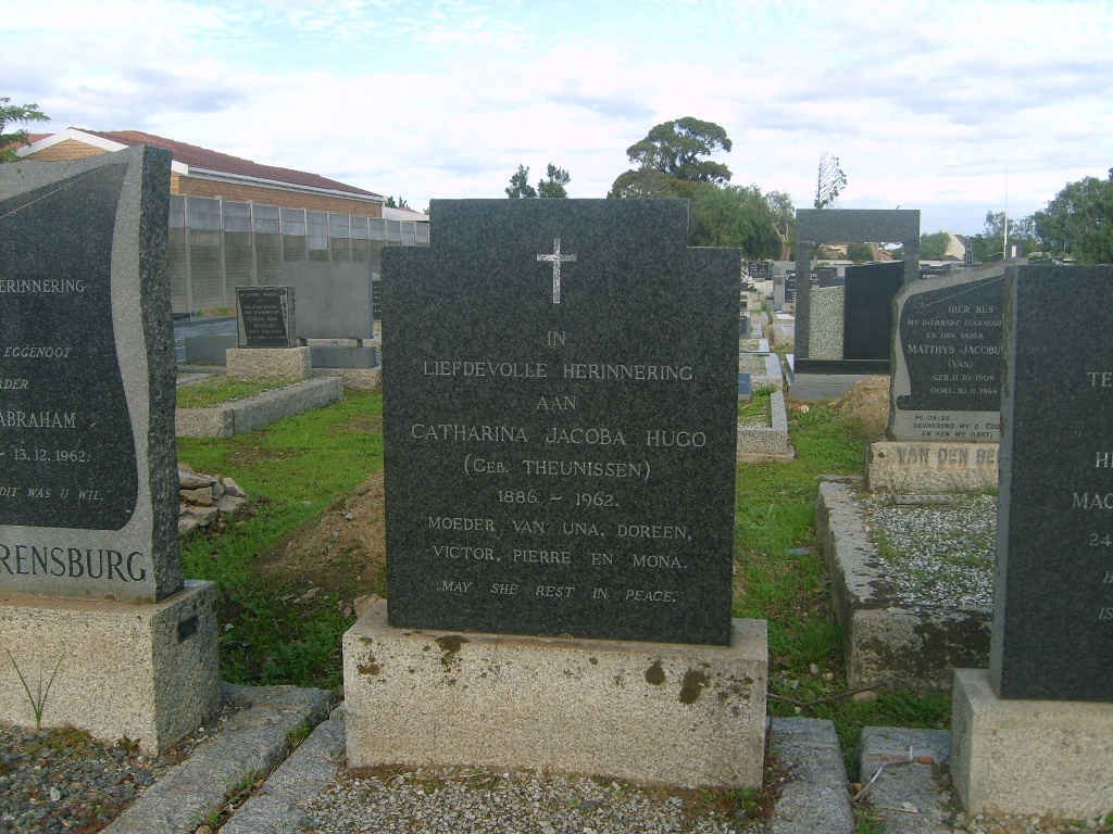 HUGO Catharina Jacoba nee THEUNISSEN 1886-1962