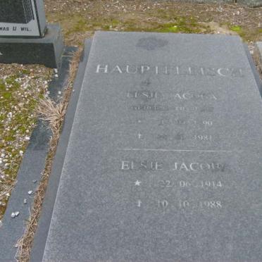 HAUPTFLEISCH Elsie Jacoba nee ? 1890-1981 :: HAUPFLEISCH Elsie Jacoba 1914-1988