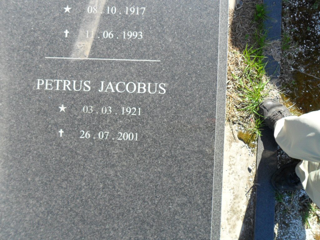 HAUPTFLEISCH Petrus Jacobus 1921-2001