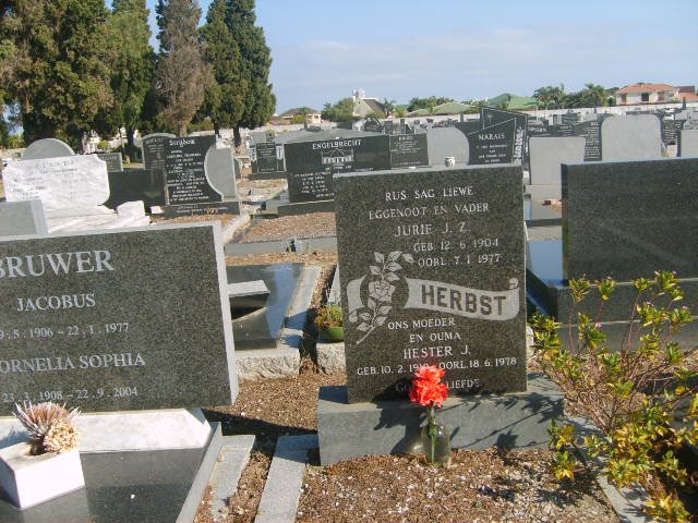 HERBST Jurie J.Z. 1904-1977 &amp; Hester J. 1910-1978