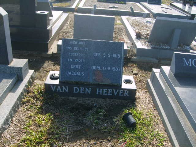 HEEVER Gert Jacobus, van den 1918-1987