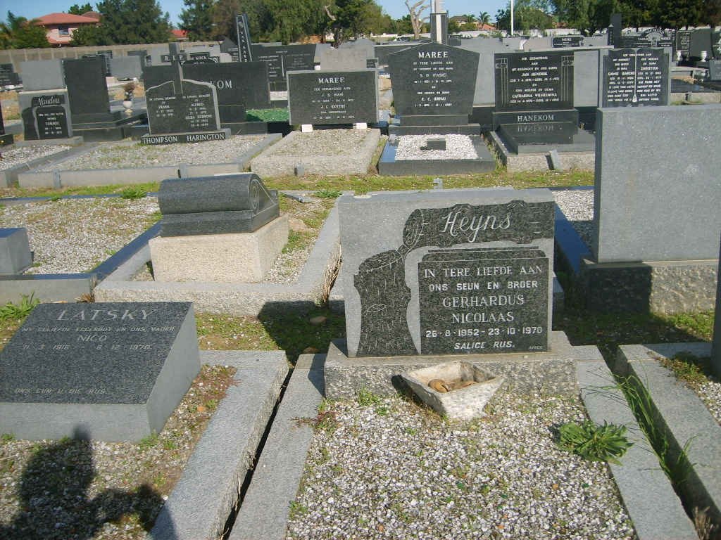 HEYNS Gerhardus Nicolaas 1952-1970