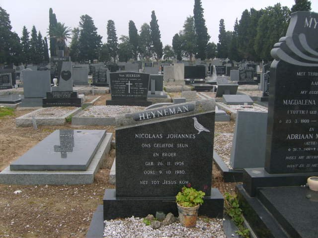 HEYNEMAN Nicolaas Johannes 1956-1980