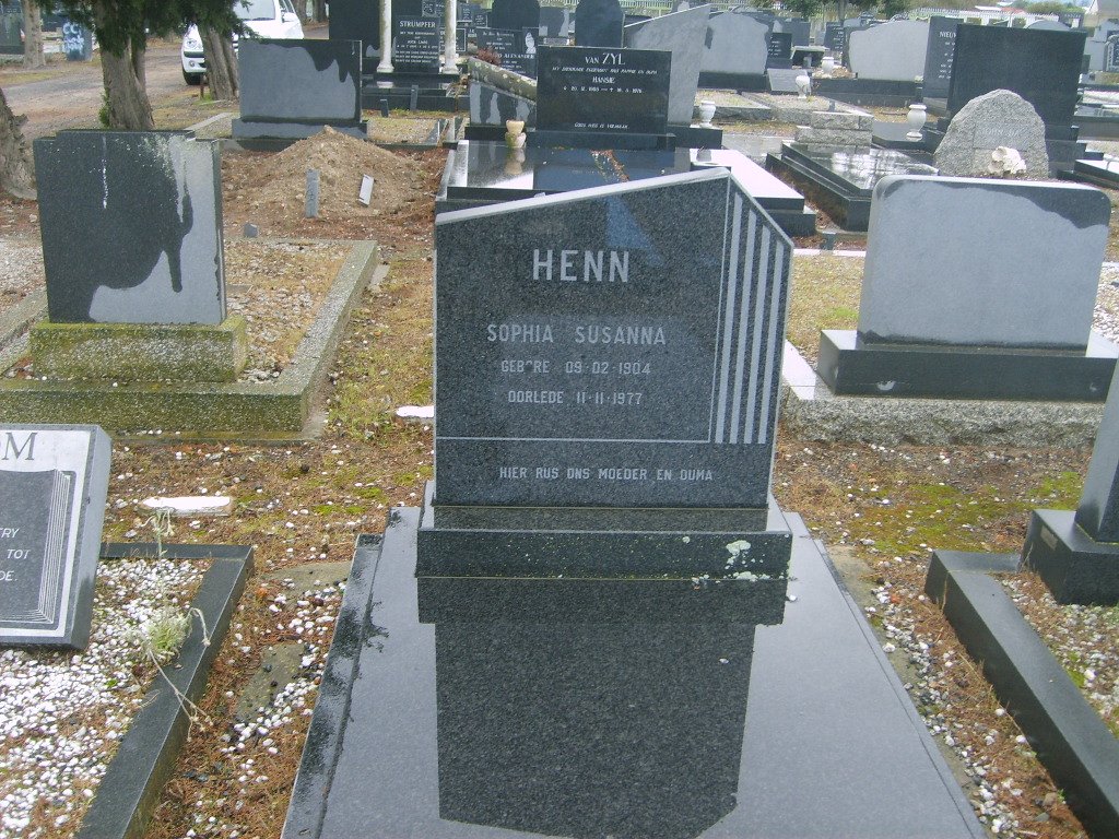 HENN Sophia Susanna 1904-1977