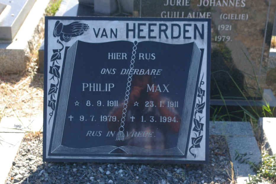 HEERDEN Philip, van 1911-1979 &amp; Max 1911-1994