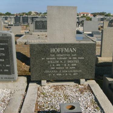 HOFFMAN Willem N.L. 1901-1969 &amp; Johanna J. GOLDSWAIN  1896-1977