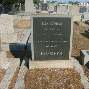 HOFMEYR Ella 1891-1965