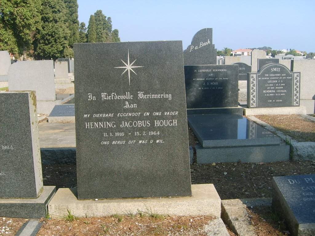 HOUGH Henning Jacobus 1916-1964