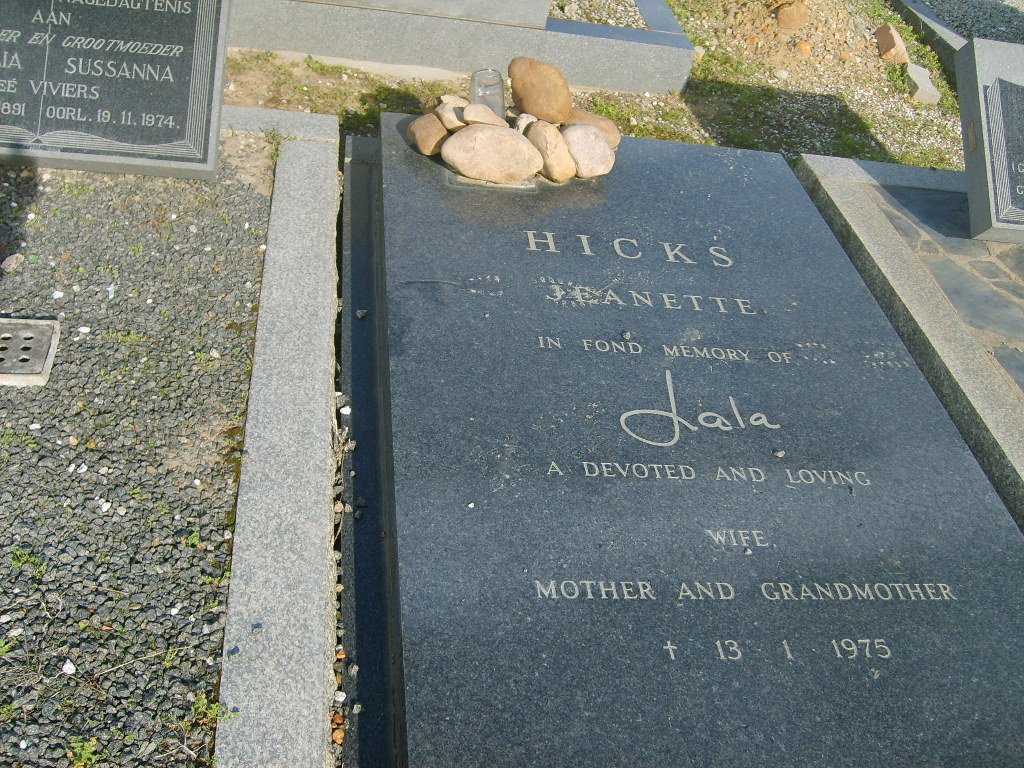 HICKS Jeanette -1975