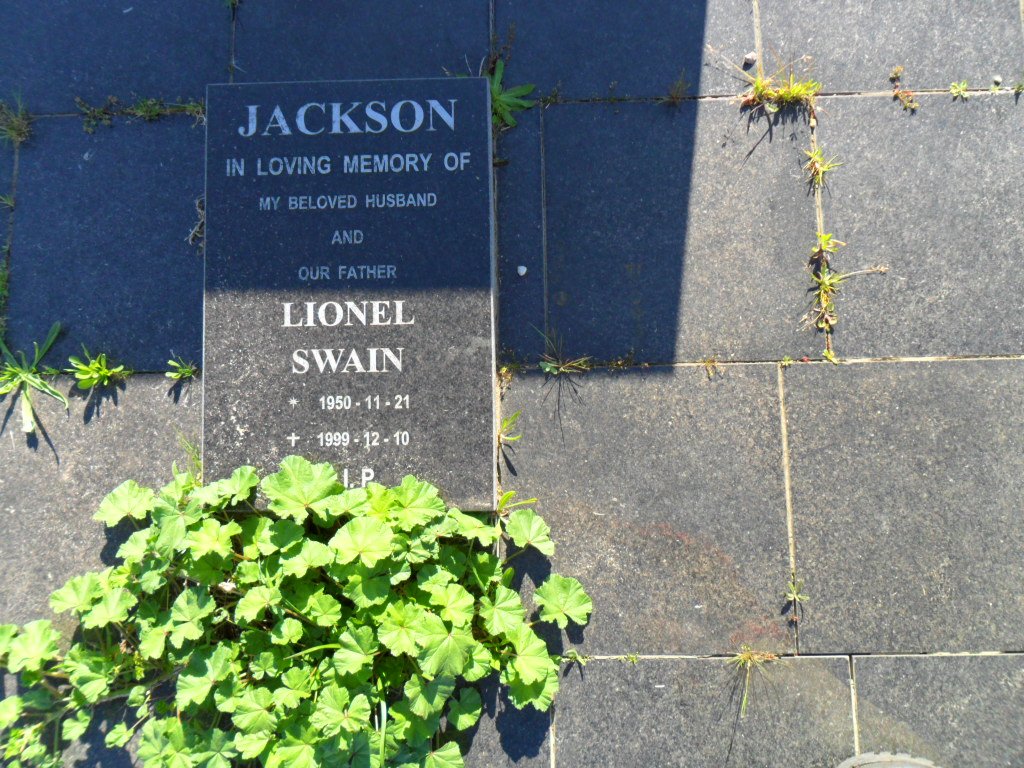 JACKSON Lionel Swain 1950-1999