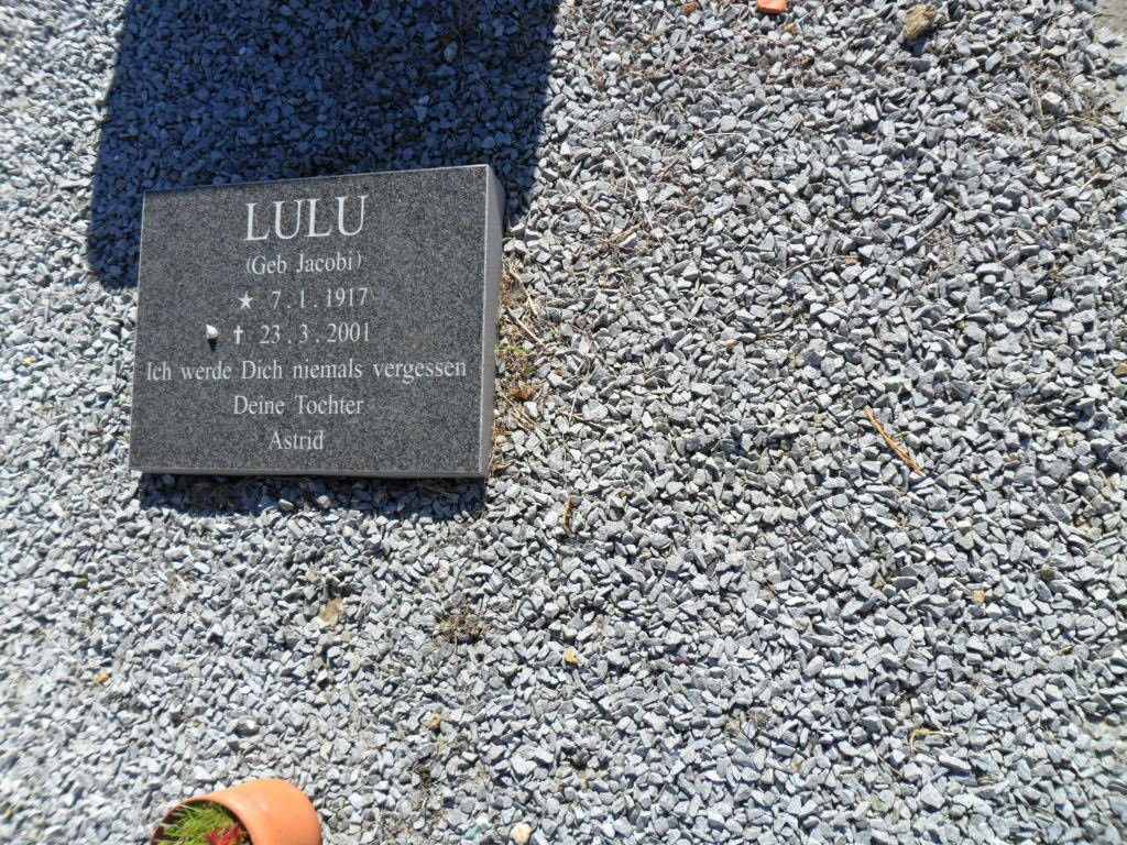 JACOBI Lulu 1917-2001