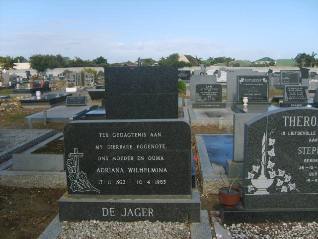 JAGER Adriana Wilhelmina, de 1923-1985