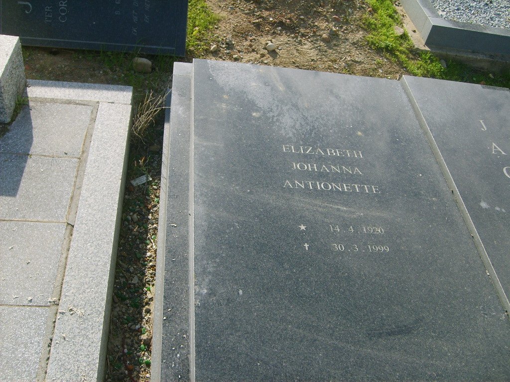 JACOBS Elizabeth Johanne Antoinette 1920-1999