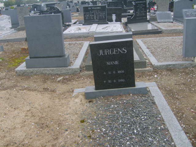 JURGENS Manie 1908-1980