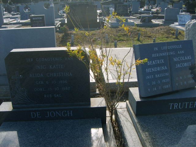 JONGH Alida Christina, de 1896-1987