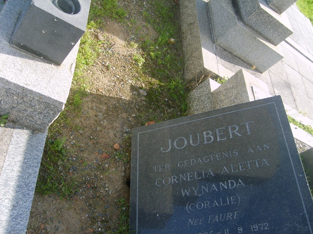 JOUBERT Cornelia Aletta Wynanda nee FAURE -1972