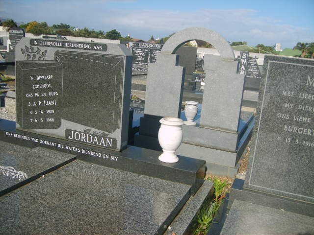 JORDAAN J.A.F. 1925-1985