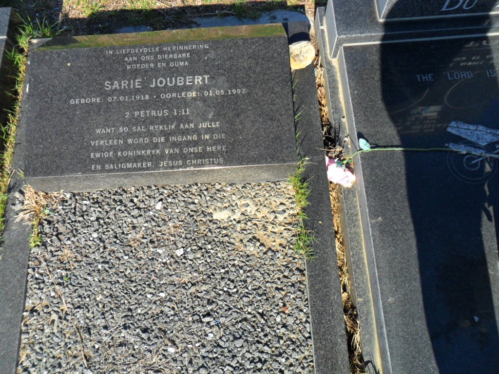 JOUBERT Sarie 1918-1997