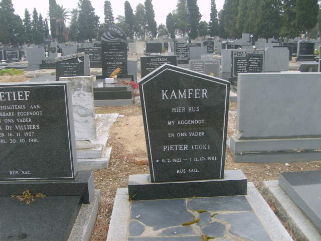 KAMFER Pieter 1922-1982