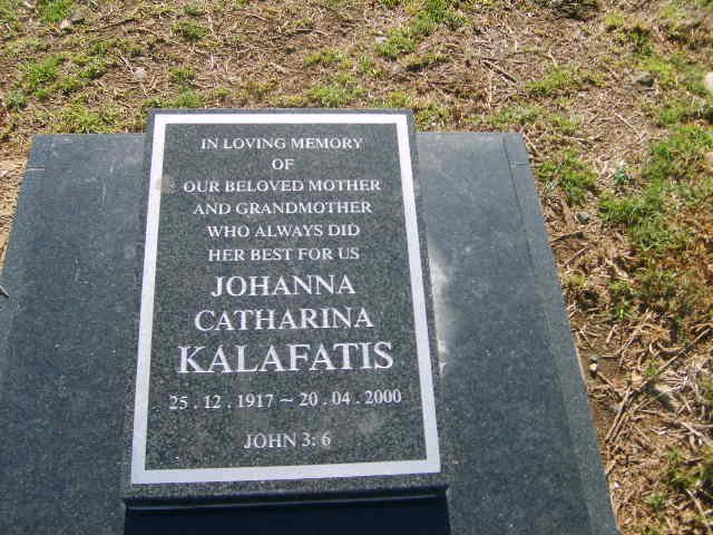 KALAFATIS Johanna Catharina 1917-2000