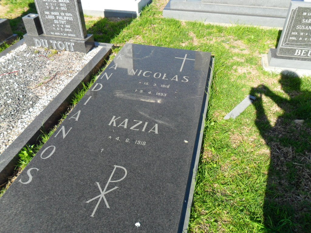 KANDIANOS Nicolas 1918-1993 &amp; Kazia 1918-