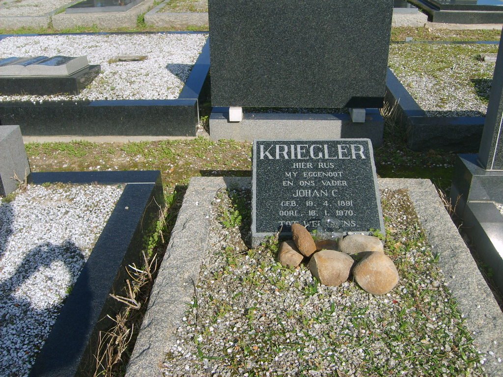 KRIEGLER Johan C. 1881-1970