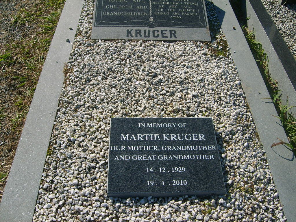 KRUGER Martie 1929-2010