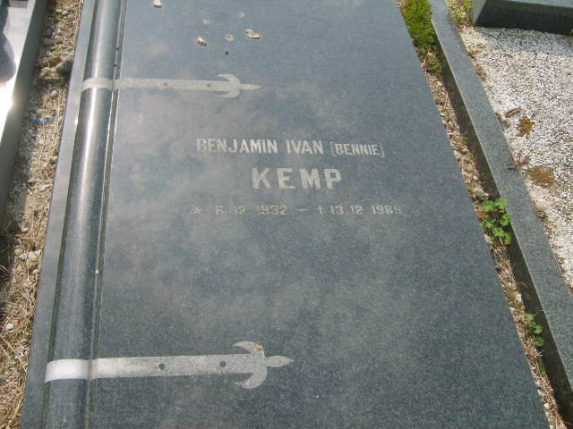 KEMP Benjamin Ivan 1932-1989