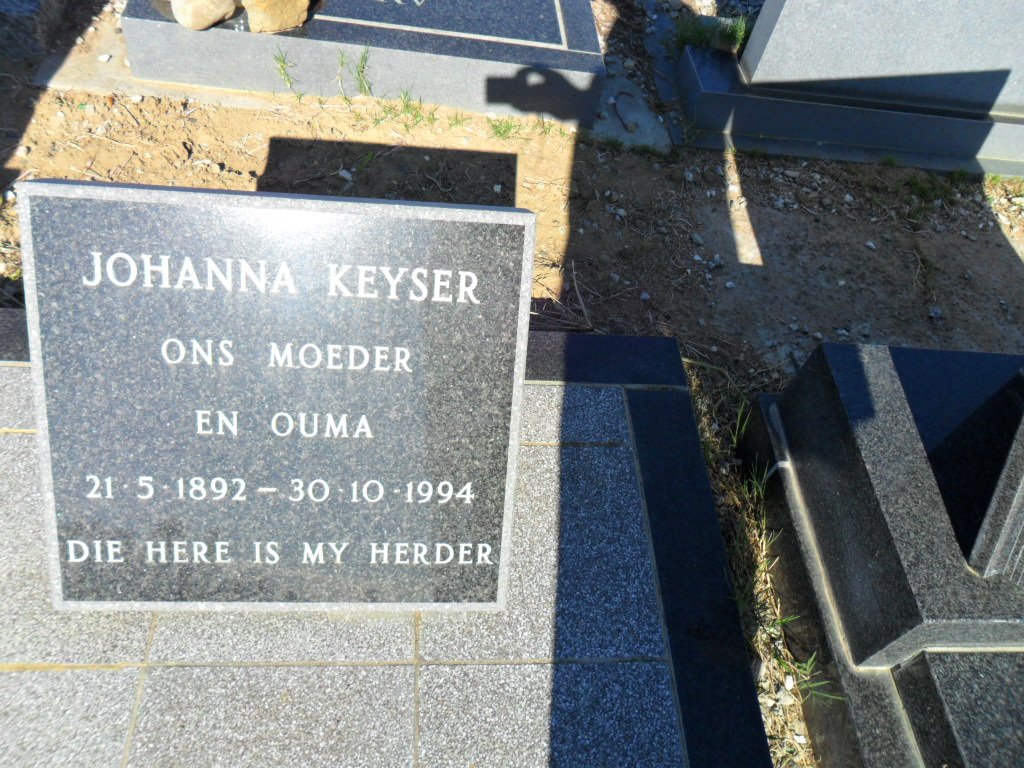 KEYSER Johanna 1892-1994