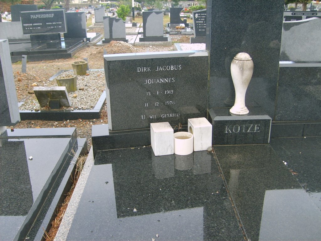 KOTZE Dirk Jacobus Johannes 1913-1976
