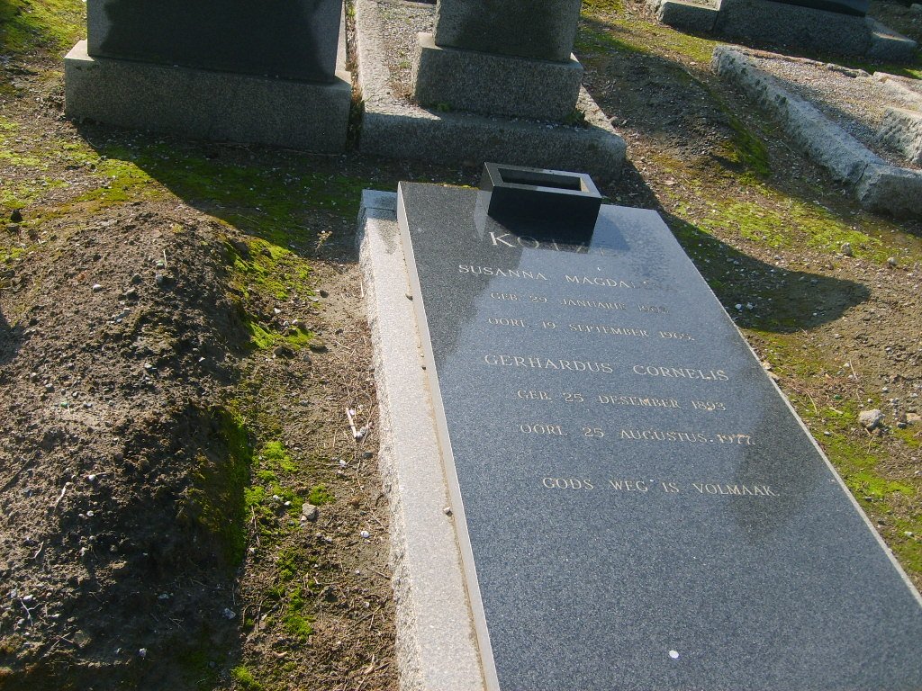KOTZE Gerhardus Cornelis 1893-1977 &amp; Susanna Magdelena 1903-1965