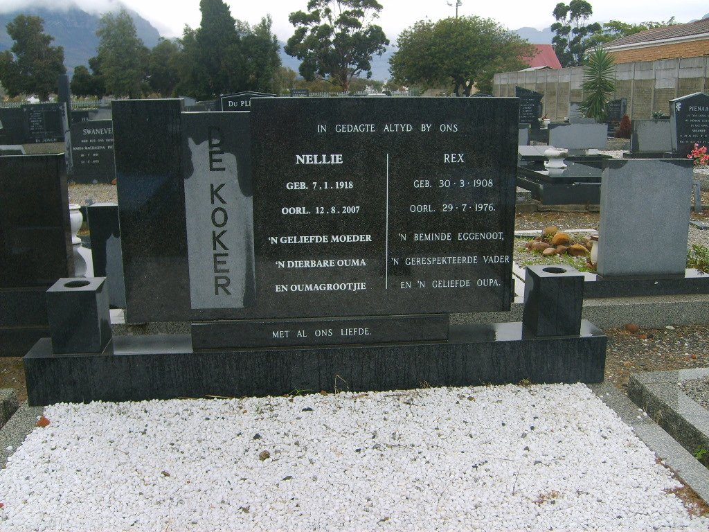 KOKER Rex, de 1908-1976 &amp; Nellie 1918-2007