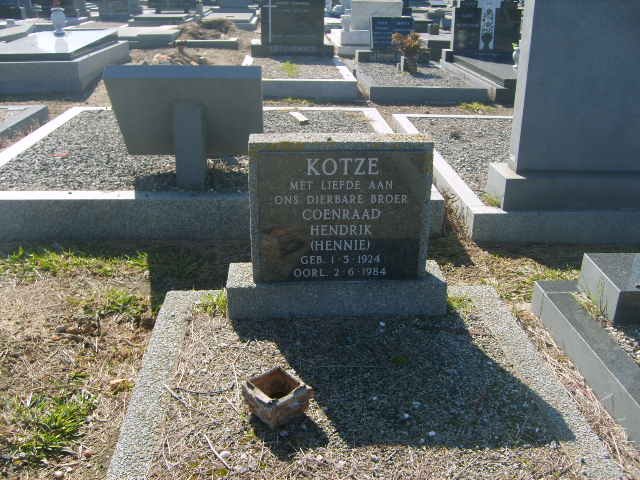 KOTZE Coenraad Hendrik 1924-1984
