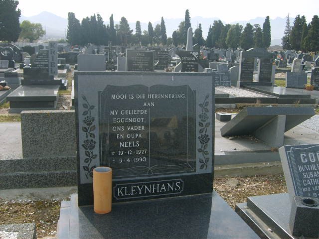 KLEYNHANS Neels 1927-1990