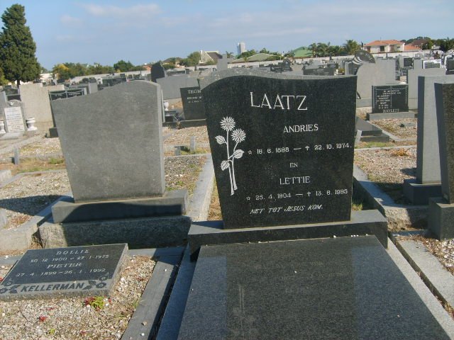 LAATZ Andries 1898-1974 &amp; Lettie 1904-1984