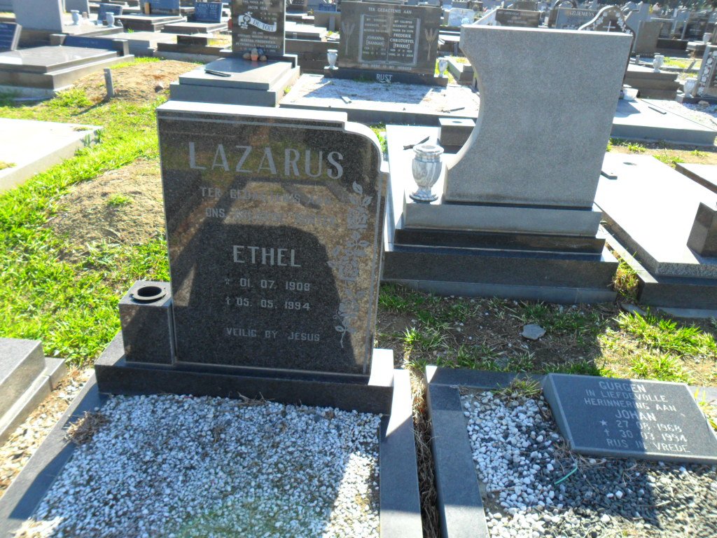 LAZARUS Ethel 1908-1994