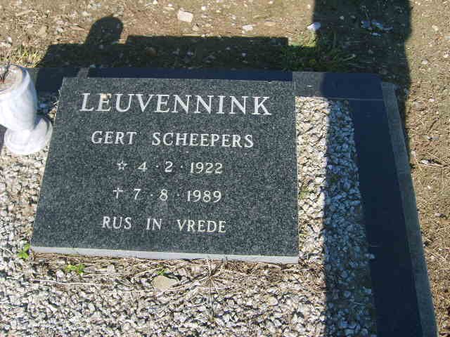 LEUVENNINK Gert Scheepers 1922-1989