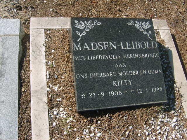 LEIBOLD Kitty, Madsen 1908-1988