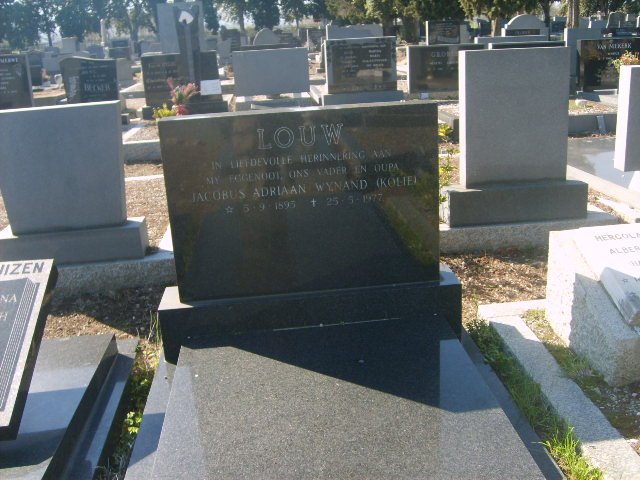 LOUW Jacobus Adriaan Wynand 1895-1977