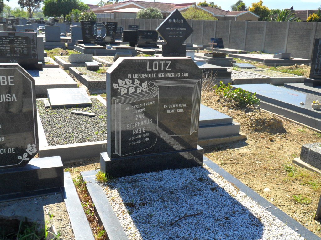 LOTZ Izak Stephanus Rabie 1928-1998