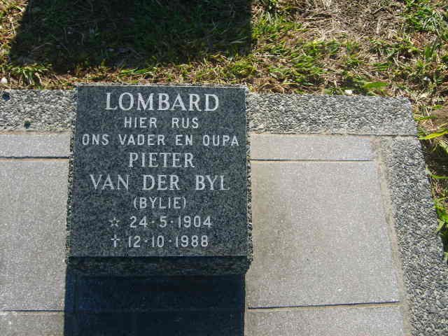 LOMBARD Pieter Van der Byl 1904-1988