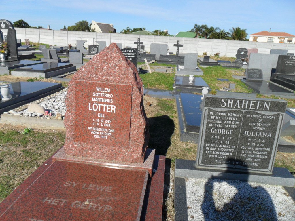 LÖTTER Willem Gottfried Marthinus 1910-1993