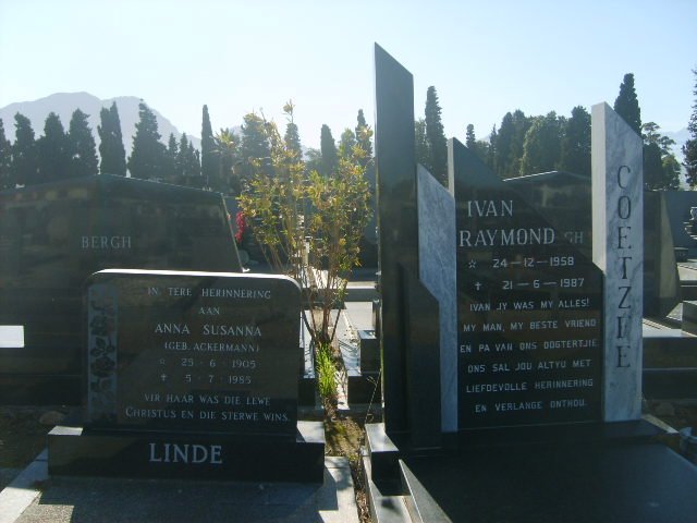 LINDE Anna Susanna nee ACKERMANN 1905-1985