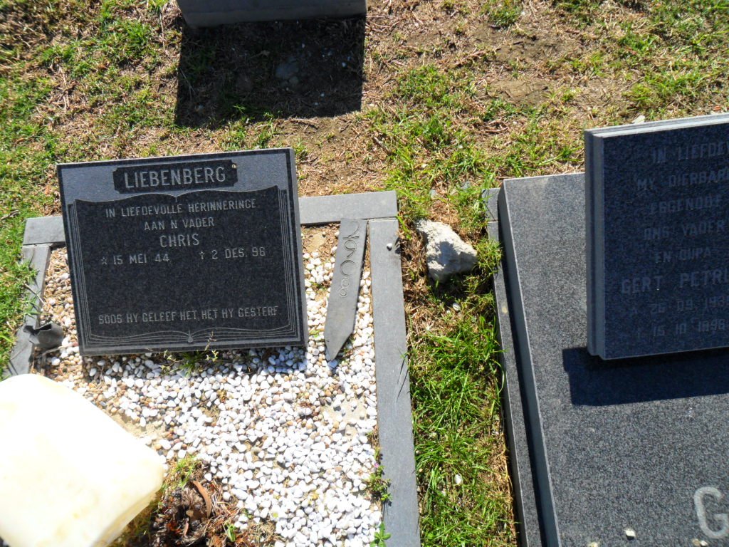 LIEBENBERG Chris 1946-1996