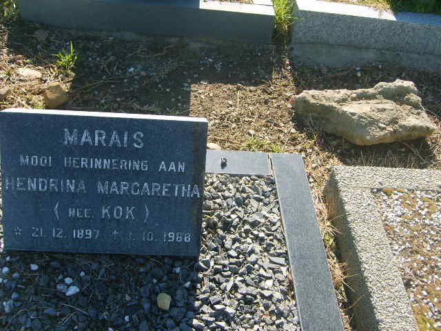 MARAIS Hendrina Margaretha nee KOK 1897-1988
