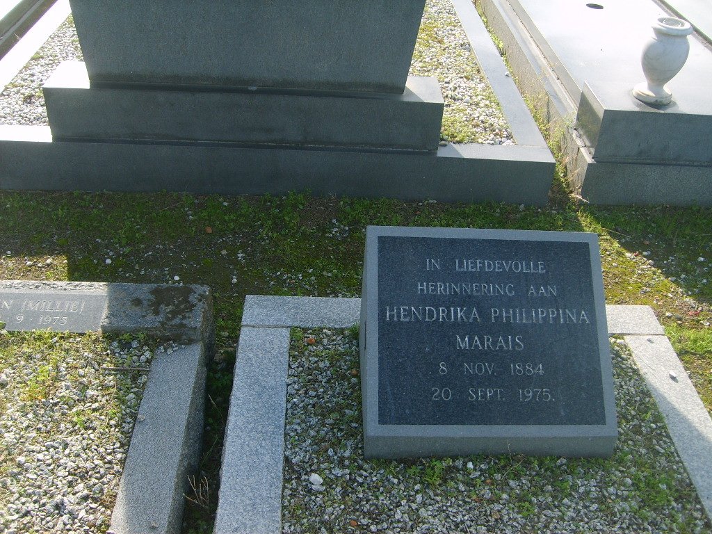 MARAIS Hendrika Philippina 1884-1975