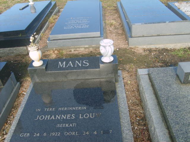 MANS Johannes Louw 1922-1987
